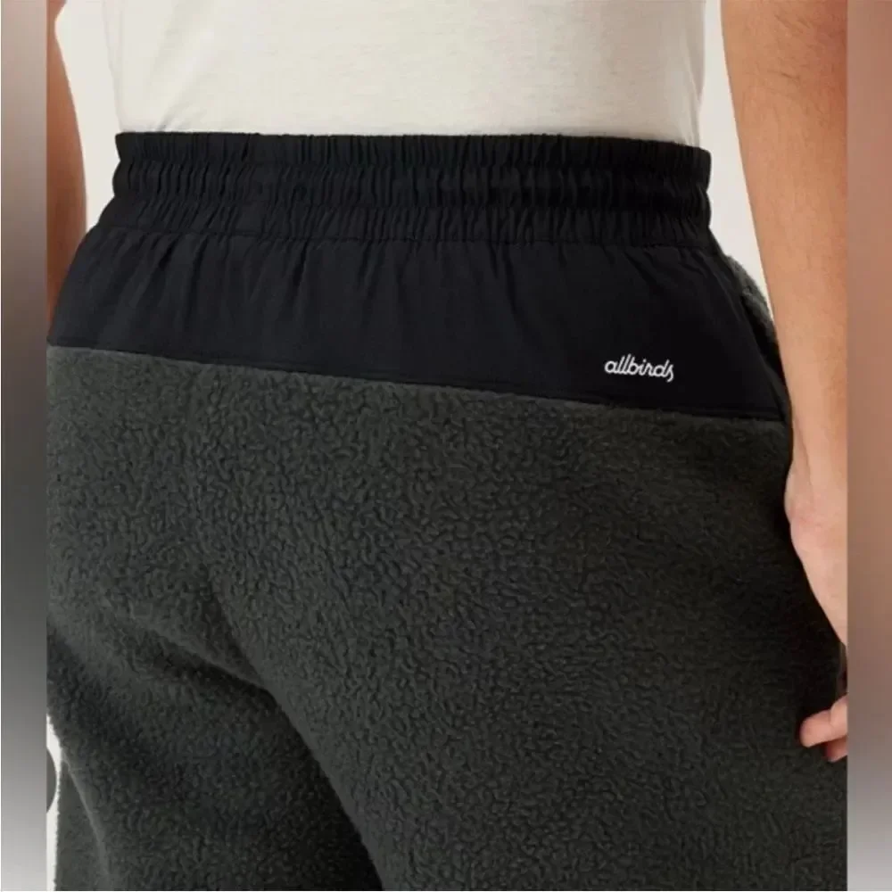 NWT Allbirds Men's (M) Fluff Fleece Pant Joggers in Natural Black Size XS